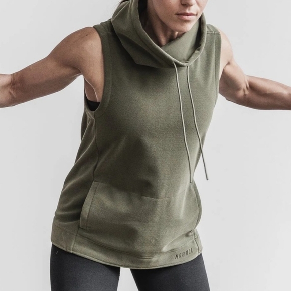NOBULL Tops - NWT NOBULL Microplush Sleeveless Fleece Vest Hoodie